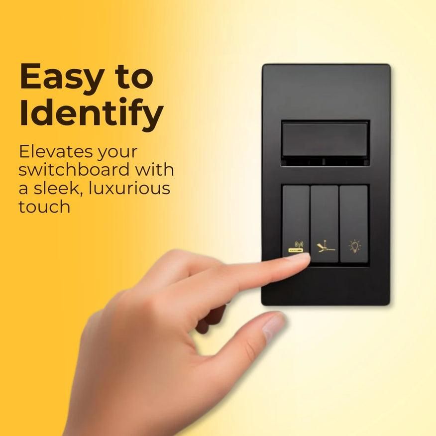 Premium Gold Switch Stickers – Stylish & Durable Light Switch Covers