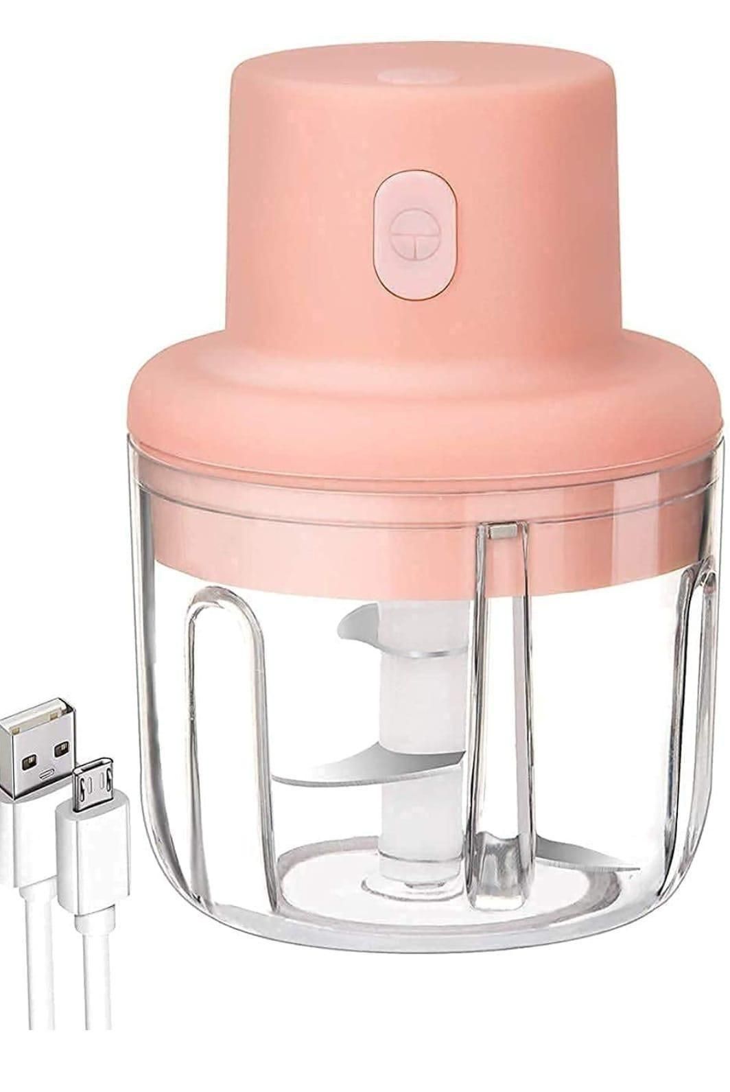 Mini Electric Vegetable Chopper 250ml – Chop Garlic, Onion & More Easily