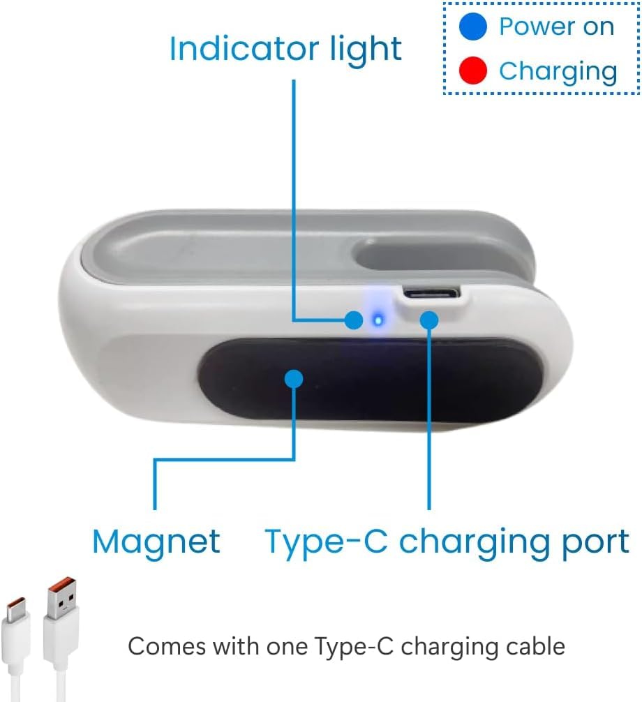 Portable Mini Sealing Machine 2 in 1 USB Rechargeable Magnetic Bag Sealer Heat Seal with Cutter